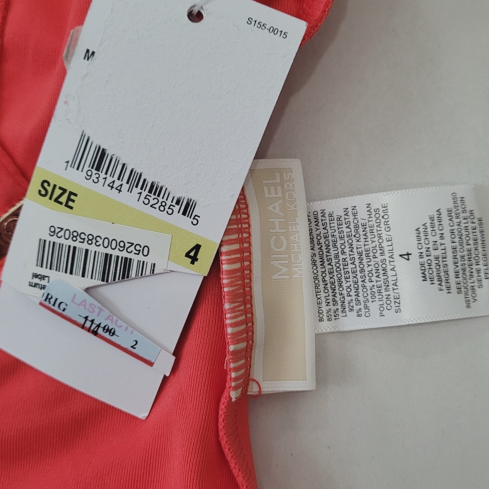 🤑SOLD🤑MICHEAL KORS LACE UP ONE-PIECE SWIMSUIT - Picture 8 of 10